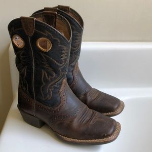 Girls ARIAT Leather Cowgirl Cowboy boots size 13